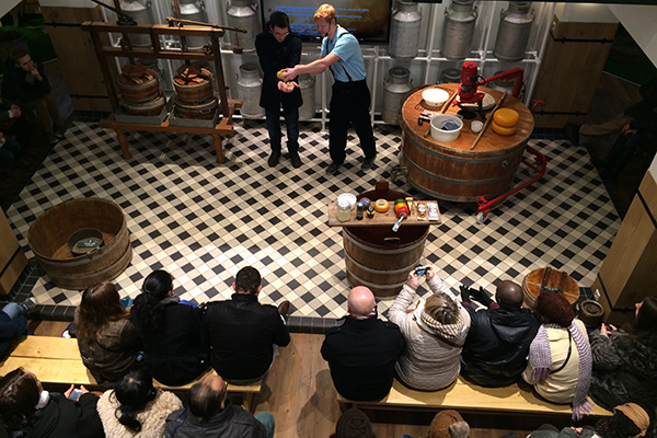 Exhibición sobre el queso en Holanda